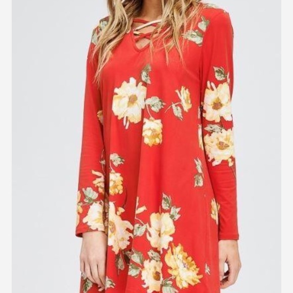 ✨Jamie Cross Front Floral Dress - Picture 5 of 5